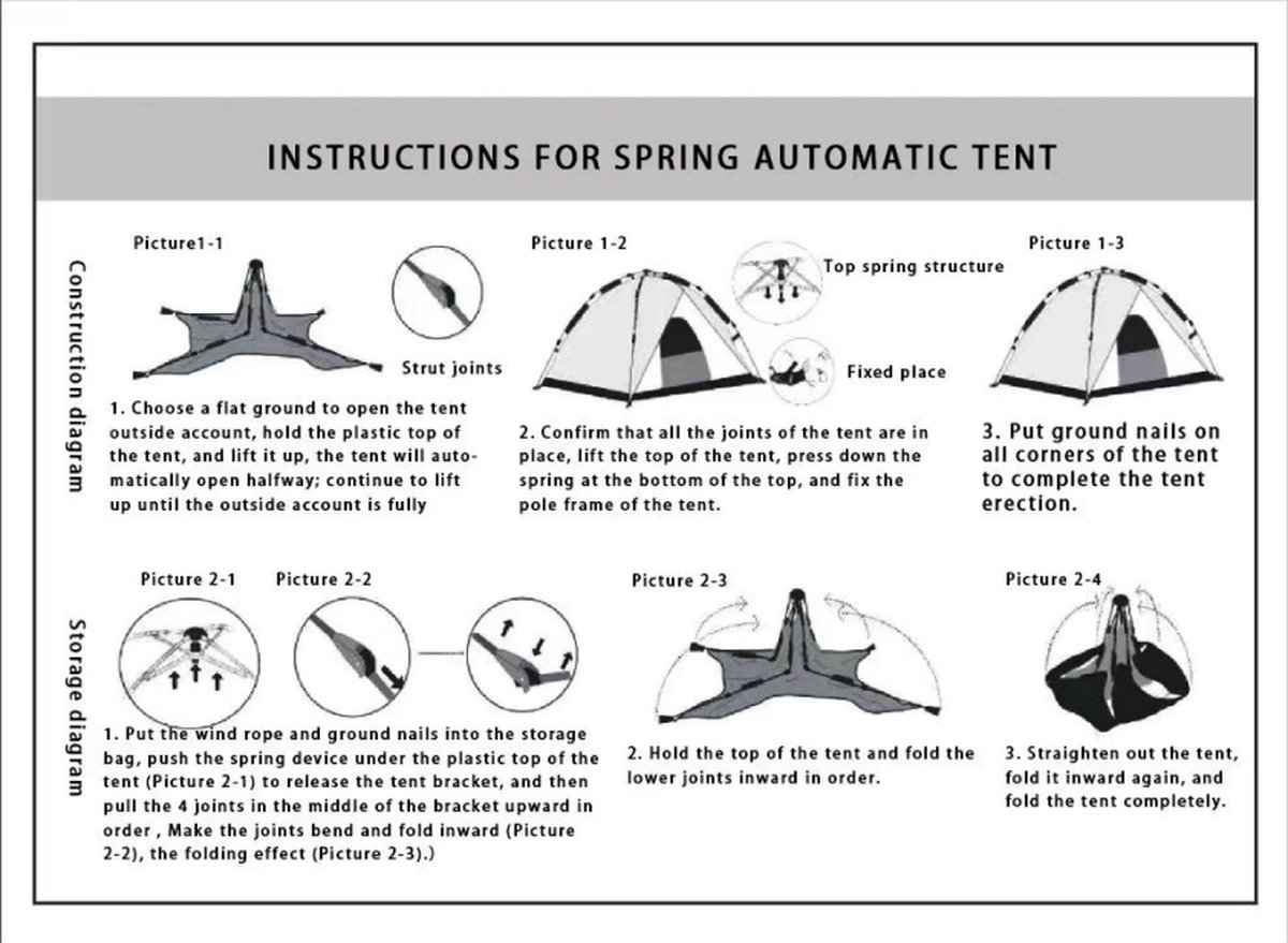 Automatische Pop-up Kamperen Tent voor 2-3-4 Personen - Camping Tent -Waterdichte Zonnetent -Inclusief Grote Draagtas- Draagbare Tent voor Buiten - Ideaal voor Gezinscamping en Buitenactiviteiten - Groen – foto 6