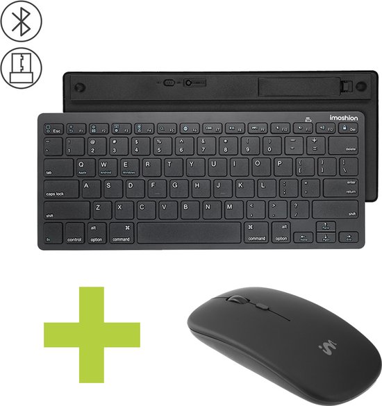 Foto: Imoshion draadloze muis geschikt voor laptop en computer inclusief bluetooth keyboard