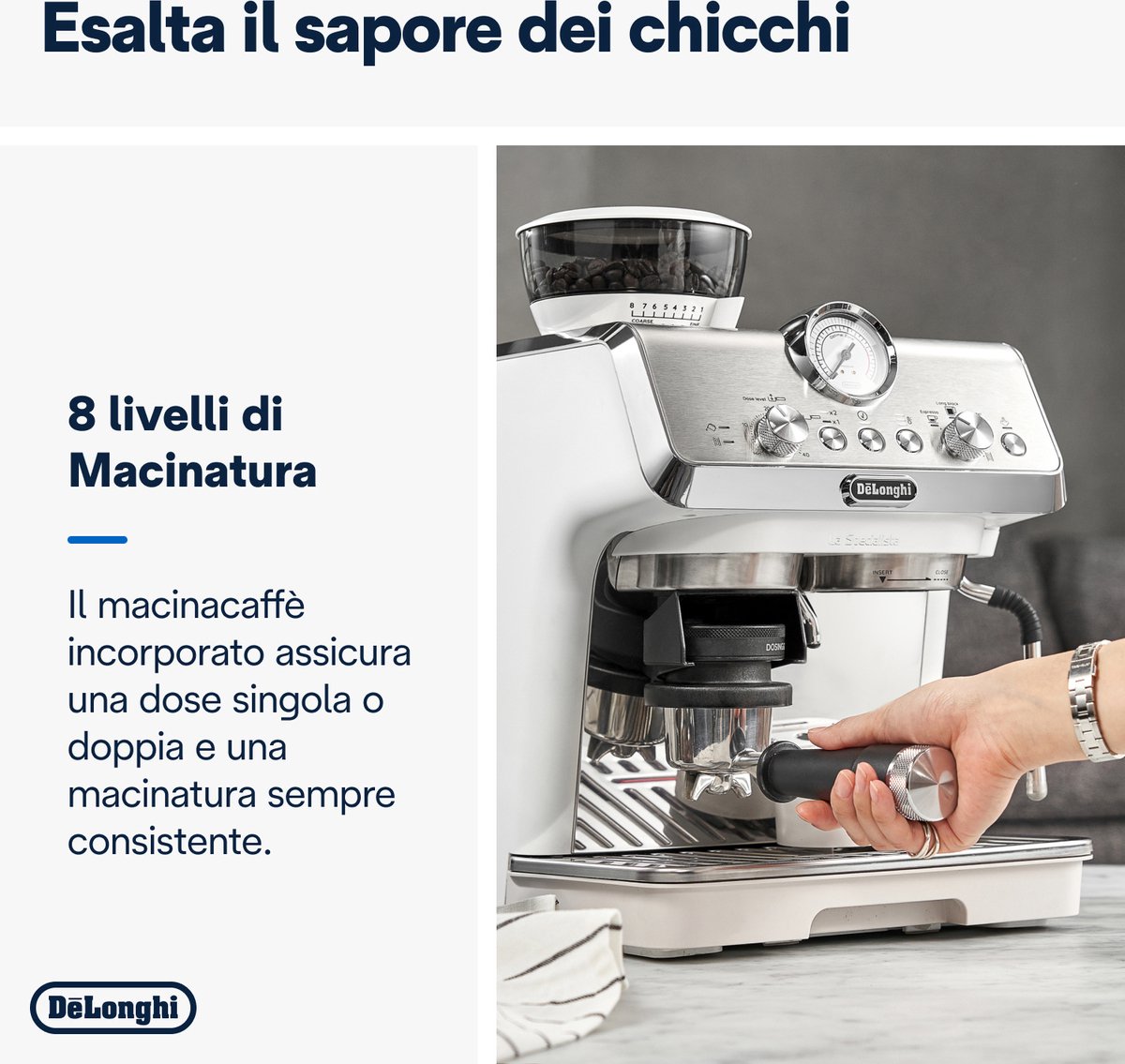 Afbeelding 3 van De Longhi EC 9155.W Automatische koffiemachine Handmatige espressomachine 1,5 L Staal