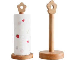 Houten Keukenrolhouder - TANGGER - Voor Keukenpapier - 34.5 * 13CM