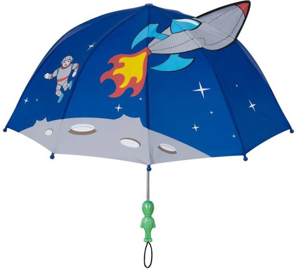 Blauwe kinder paraplu Space Hero van Kidorable