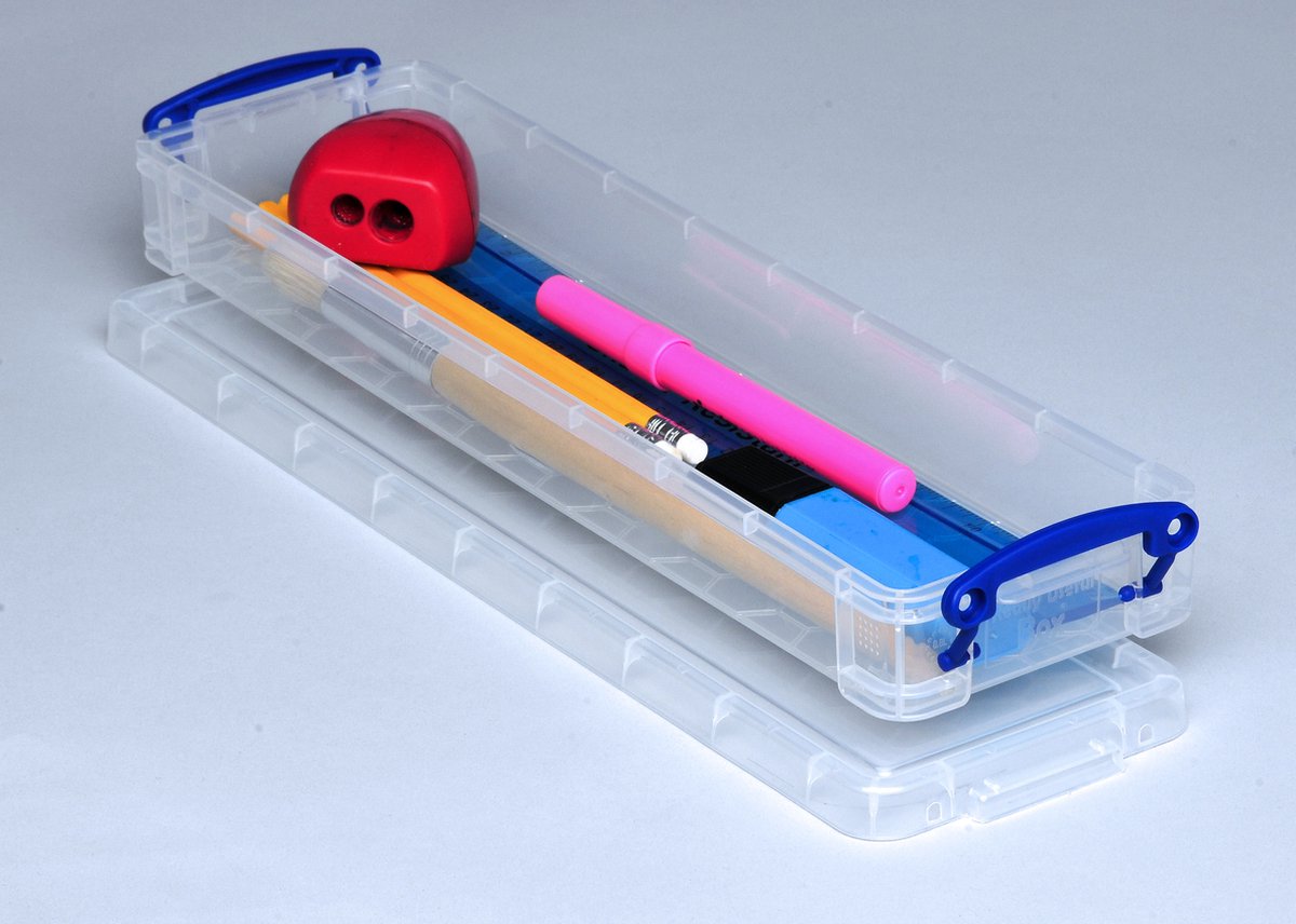 Opbergbox ru 0.8ltr 355x100x40 mm transp wit