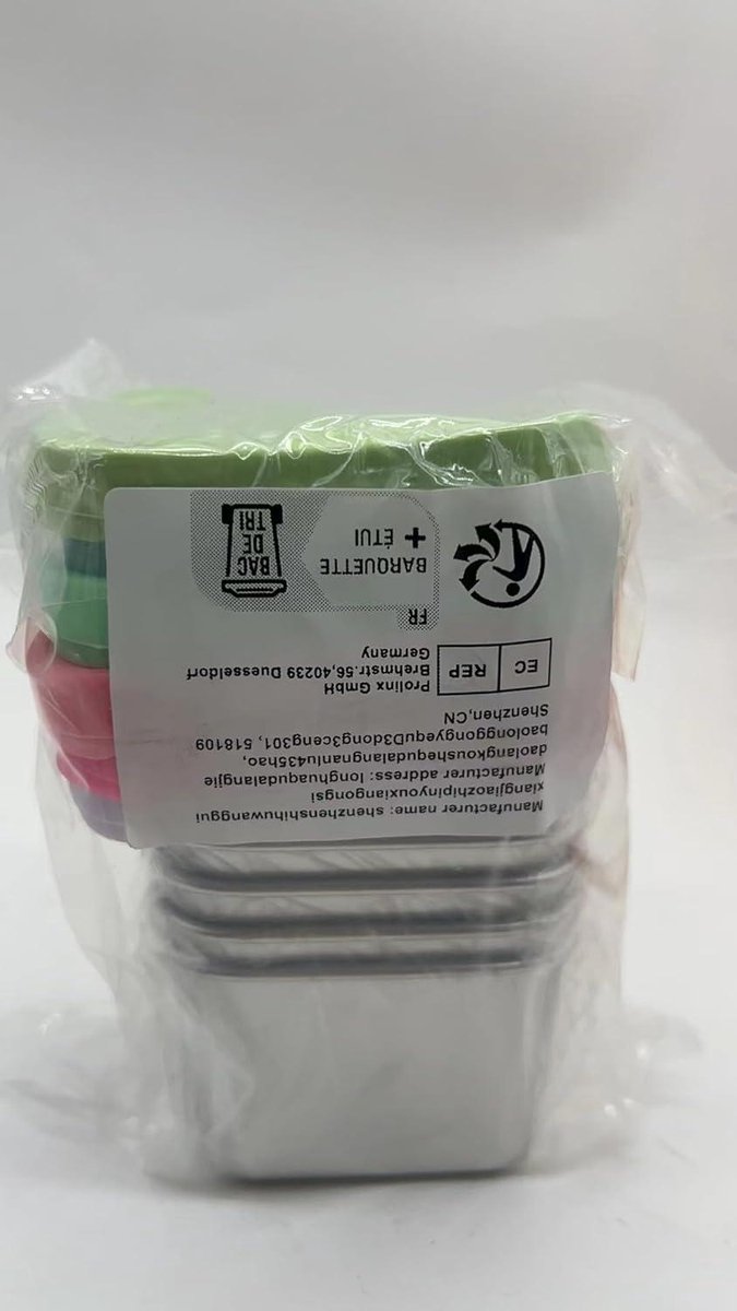 Snackcontainers, 6 stuks, 180 ml, 304 roestvrij staal, metaal, voor sauzen, levensmiddelen met siliconen deksel, herbruikbare kleine draagbare lekvrije voedsellunchboxenset, gemakkelijk te openen