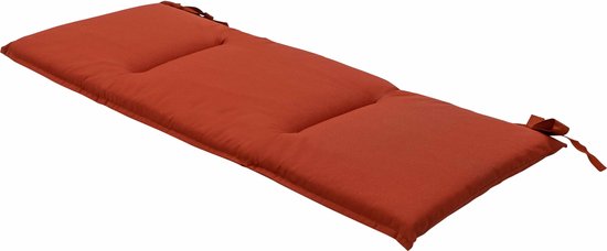 Madison - Coussin de banc - Eco Mecca Terra - 150x48cm - Terracotta - Coussin de banc de jardin - Banc d'extérieur - Coussin de jardin - Marron - Résistant aux intempéries