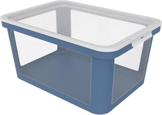 Rotho Albula Opbergkist 40l met deksel, Kunststof (PP gerecycled Rotho Albula Opbergkist 40l met deksel, Kunststof (PP gerecycled