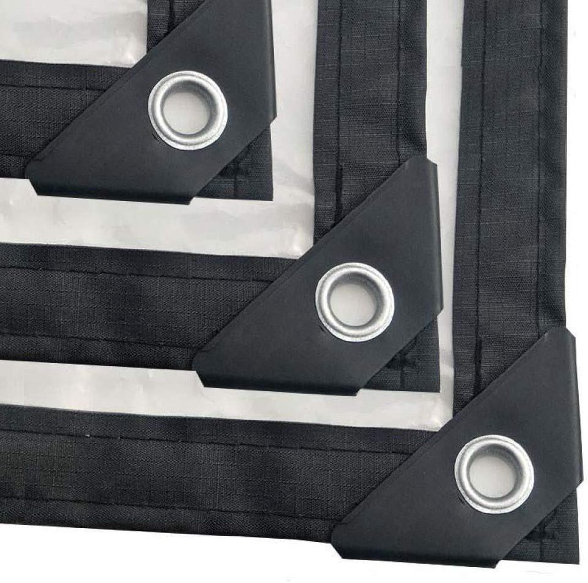 Transparant waterdicht dekzeil Dekzeilen outdoor met doorvoertules Dik materiaal 5 mil 9x75 ft 3x25 m transparent tarp