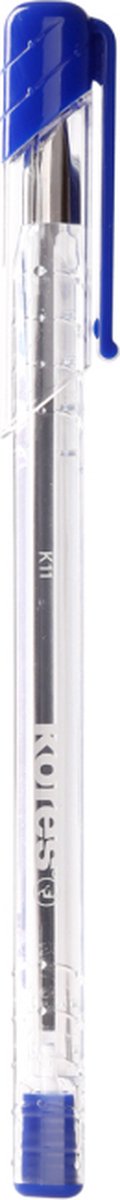 Kores 37911 balpen Blauw Stick balpen Medium 12 stuk(s)