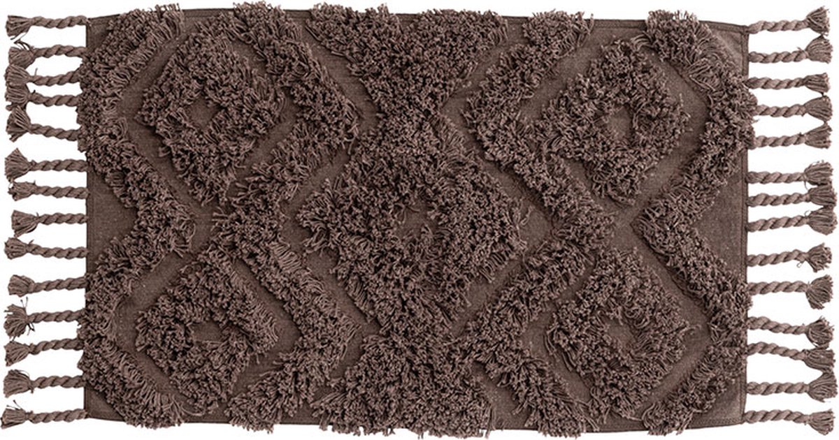 Hilma badmat 80x50cm bruin.