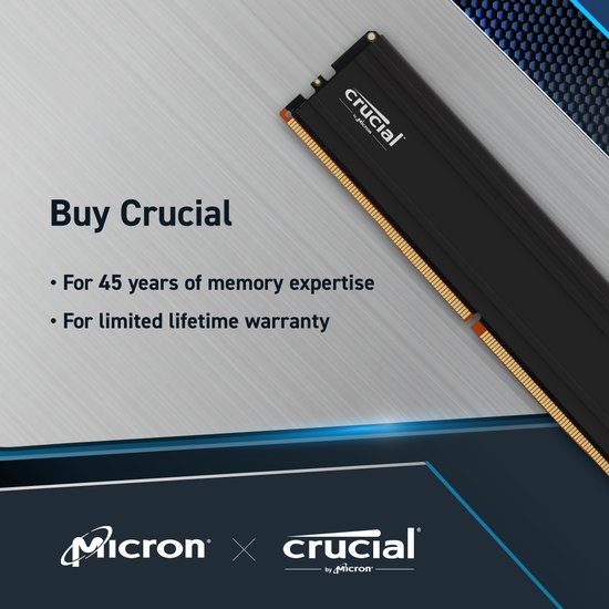 Crucial Pro CP2K16G56C46U5 - RAM-geheugen - 32GB - DDR5 - 2x 16GB
