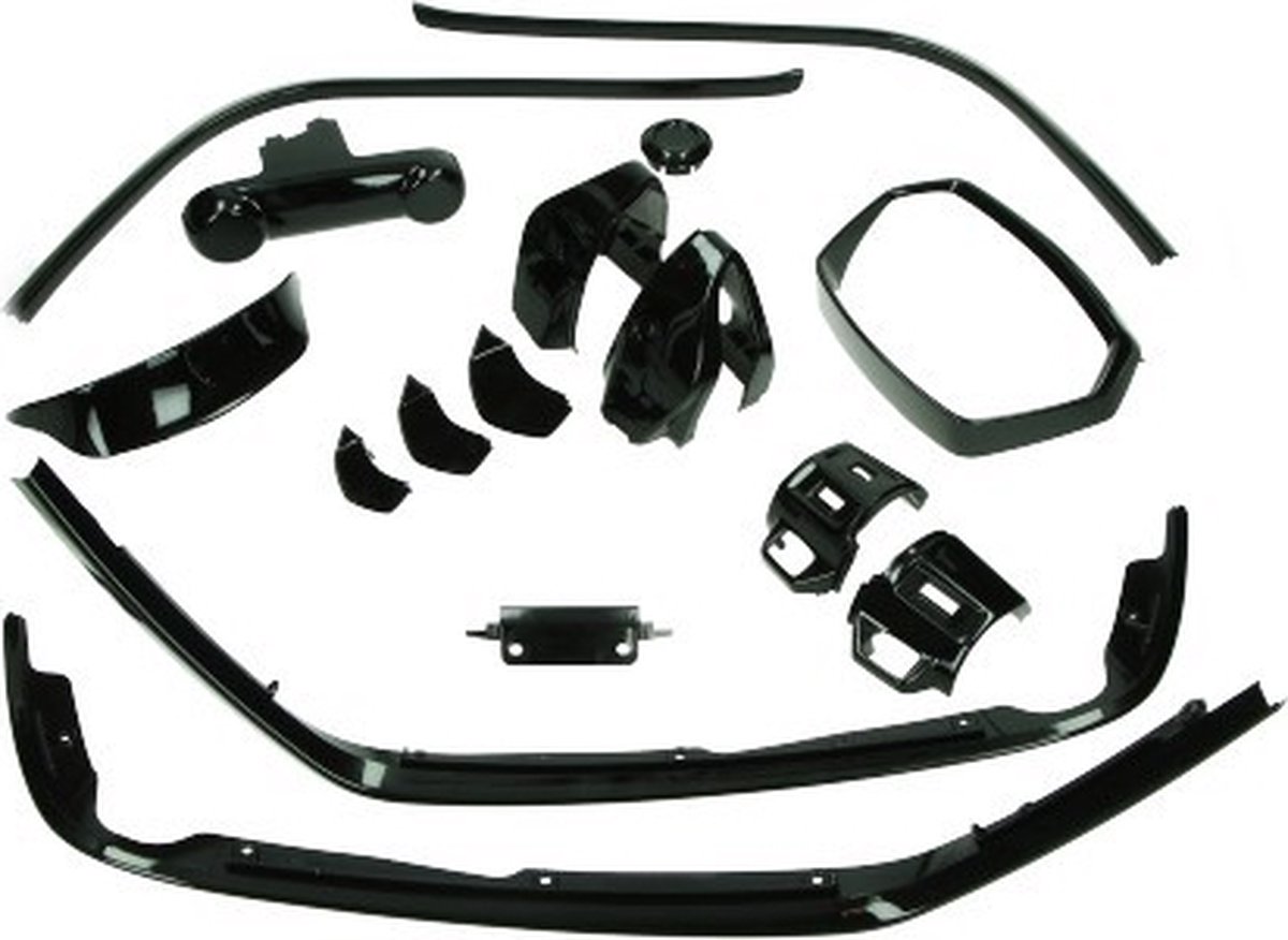 Sierlijst set compleet Power1 voor Vespa Sprint glans zwart (Vanaf 2018)