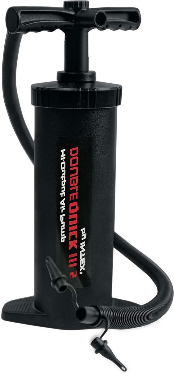 Luchtbed Handpomp 145 inch zwart