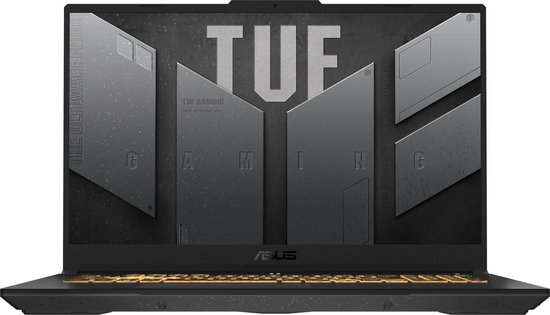 ASUS TUF Gaming F17 FX707VI-HX036W-BE - Laptop 17.3" Full HD @ 144 HZ - Intel Core i7 13620H tot 4.9 GHz - GeForce RTX 4070 - 16 GB RAM - 1 TB SSD NVMe - Windows 11 Home - Gigabit Ethernet - Wi-Fi 6 - mecha-grijs