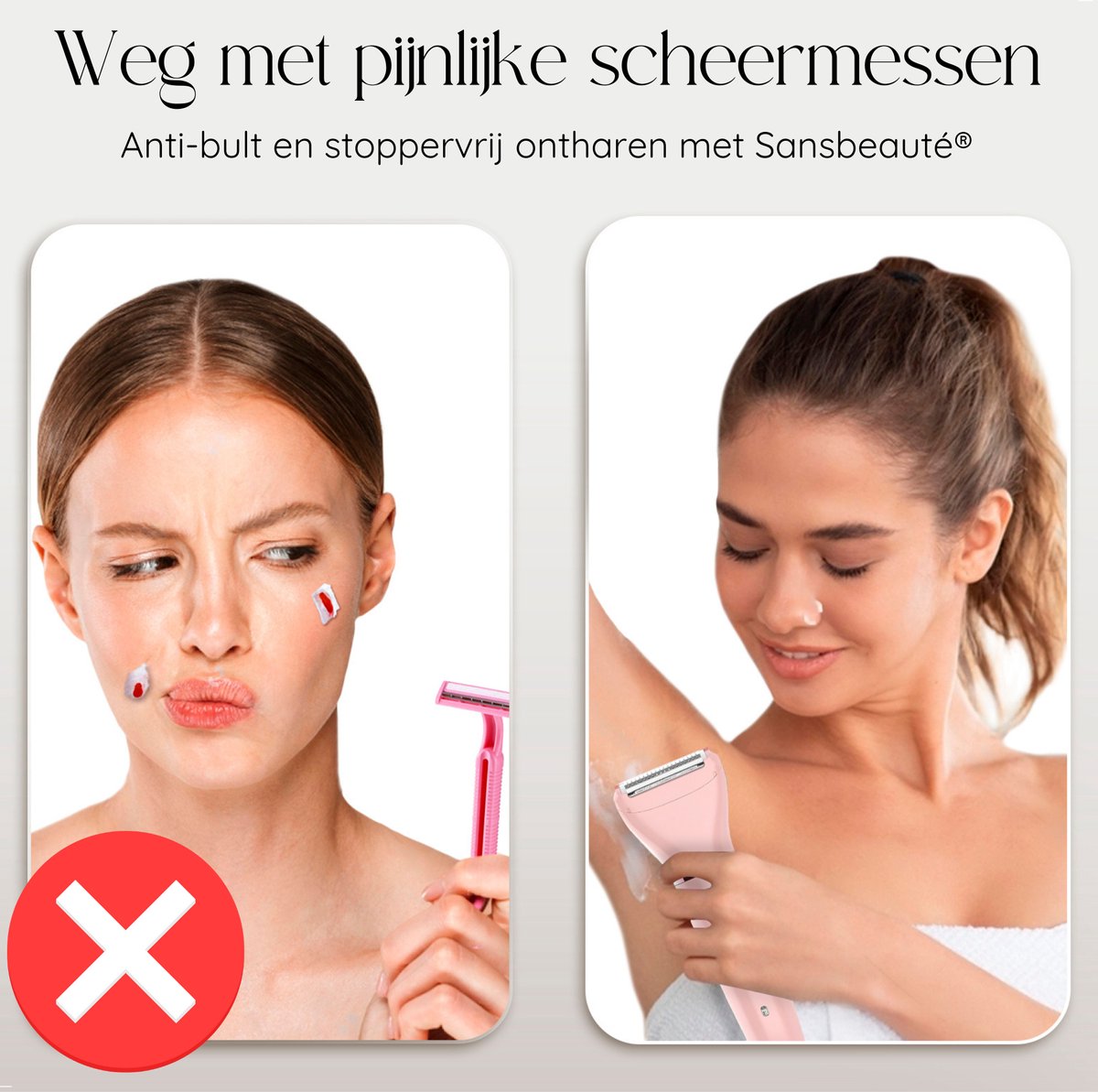 Ladyshave Gezicht - Oksels - Benen - Bikinilijn - Scheerapparaat Vrouw - Ontharingsapparaat Electrisch Ontharen - Gezichtsontharing Dames - Trimmer Vrouw - Ladyshaves Bikini - USB Oplaadbaar — afbeelding 2