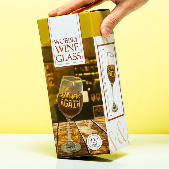 Out Of The Blue Drunk Again Verre à vin tordu