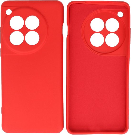 Coque adaptée pour OnePlus 12 – Coque arrière Fashion – Coque de téléphone colorée – Rouge