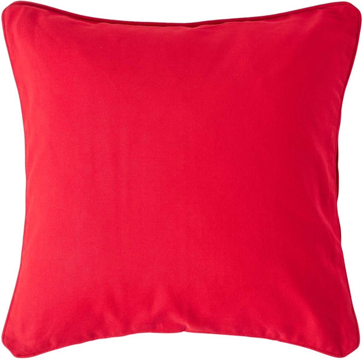 Homescapes Rode Katoenen Kussenhoes 30 x 30 cm rood