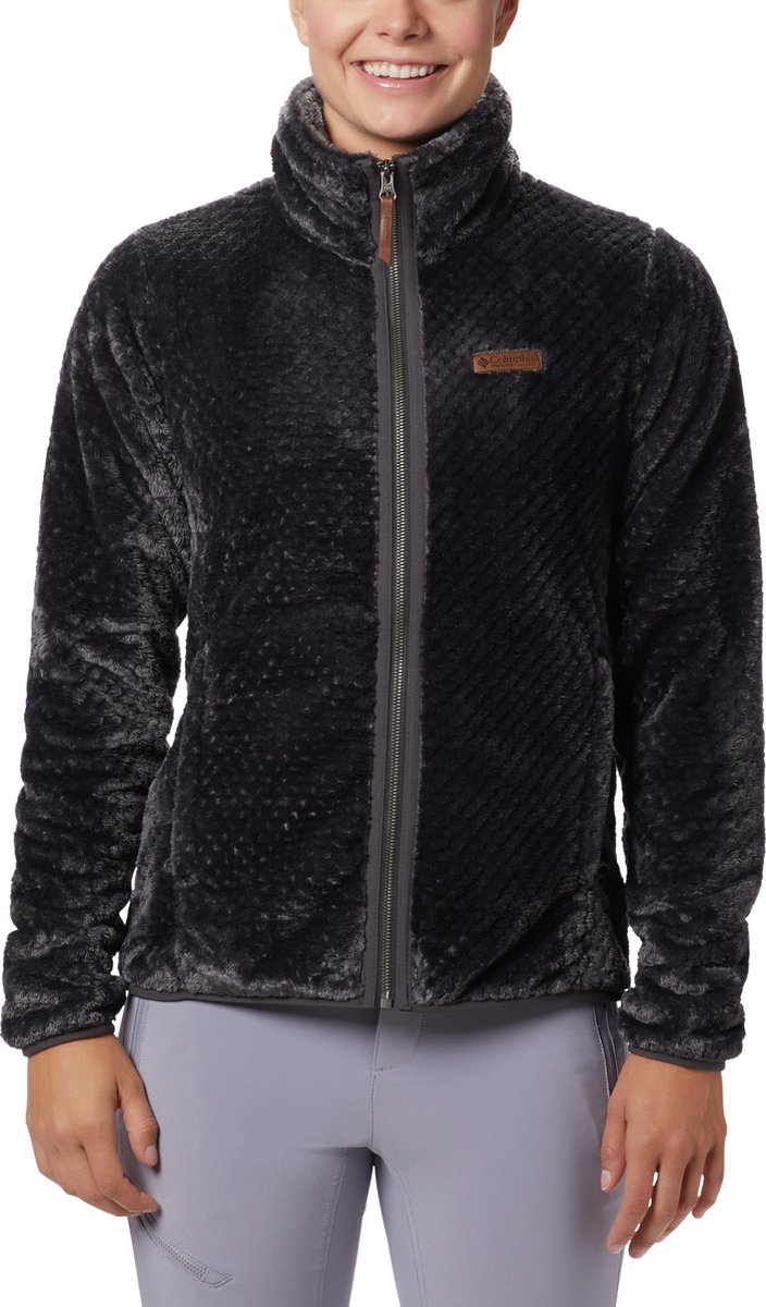 Columbia Fire Side II Sherpa FZ Dames Outdoorvest - Shark - Maat S