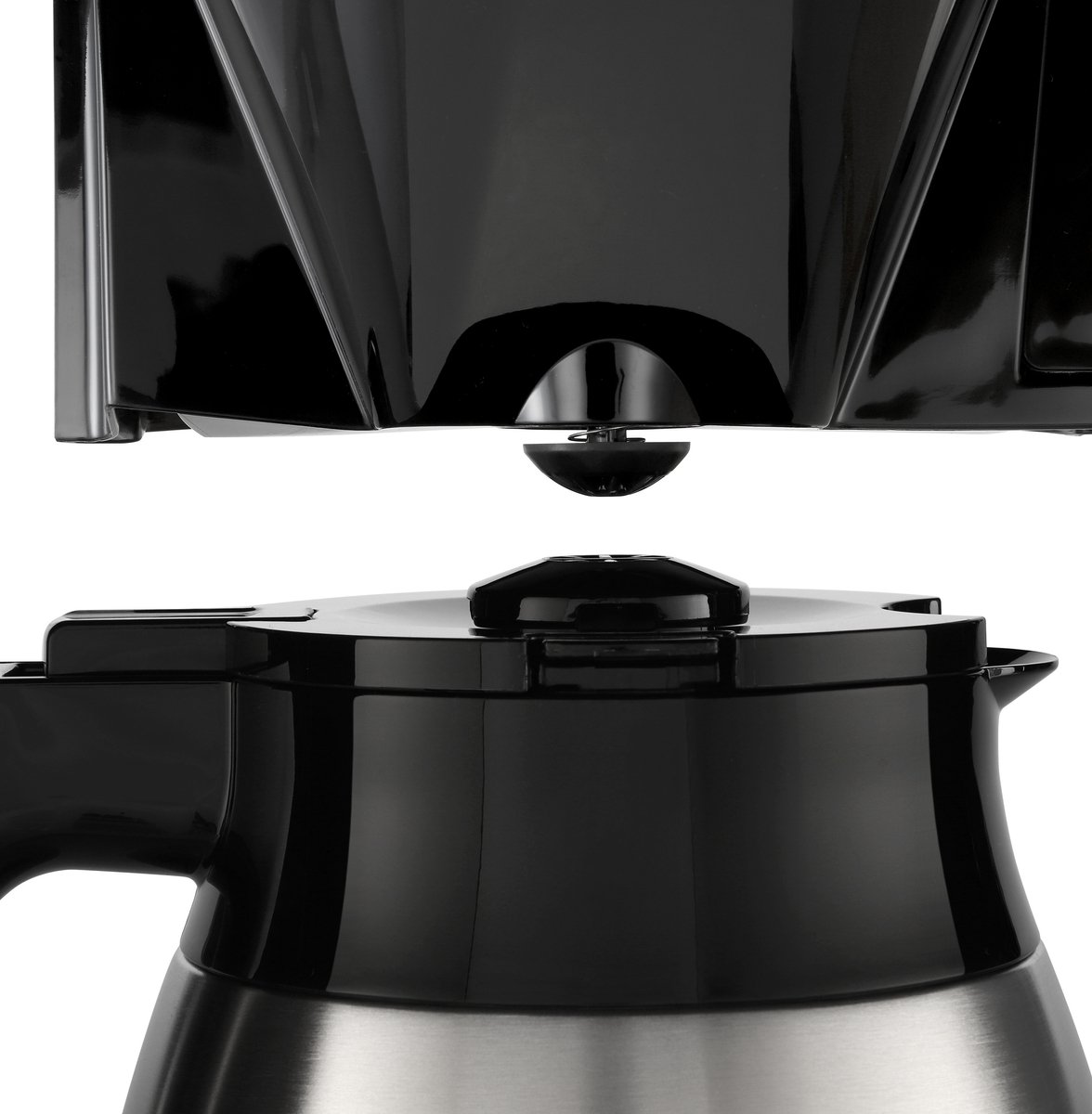 Cafetière Électrique Melitta Look V Therm Timer 1025-17 Blanc Et Acier