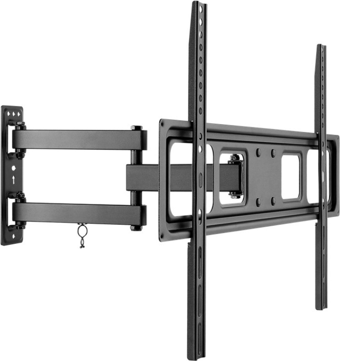 Tv muurbeugel voor 37-70 inch schermen - Basic - Kantelbaar en Draaibaar - Tot 35kg - Zwart