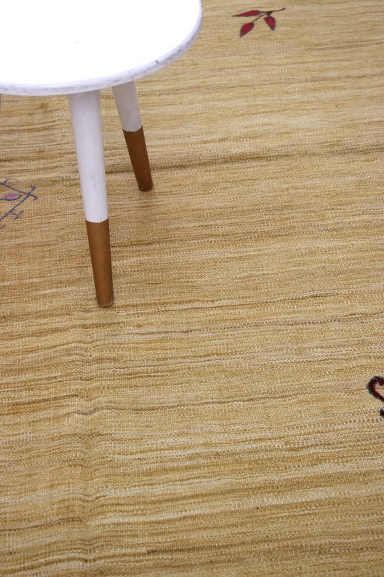 carpetfine Wollen Vloerkleed Gabbeh Uni vierkant Geel 60x60 cm | Modern tapijt voor woonkamer en slaapkamer carpetfine Wollen Vloerkleed Gabbeh Uni vierkant Geel 60x60 cm | Modern tapijt voor woonkamer en slaapkamer