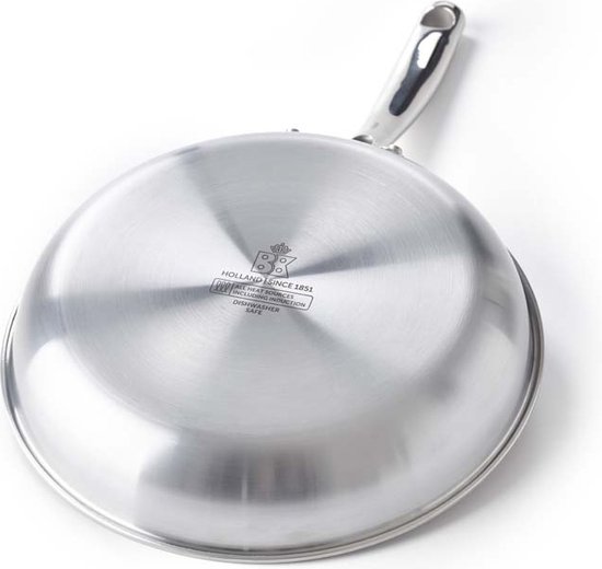 BK Poêle à frire Superior Tri-Ply - ø 20 cm - Sans revêtement antiadhésif