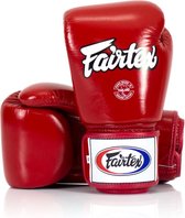 Fairtex BGV1 Muay Thai Bokshandschoenen 14 Oz – Premium Leer – Rood