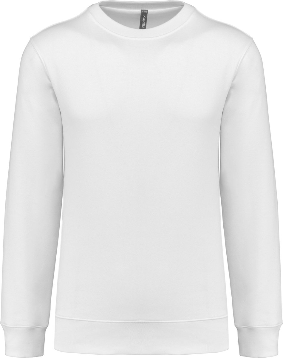 Kariban Sweater ronde hals 80/20 uniseks K4035 - White - XS