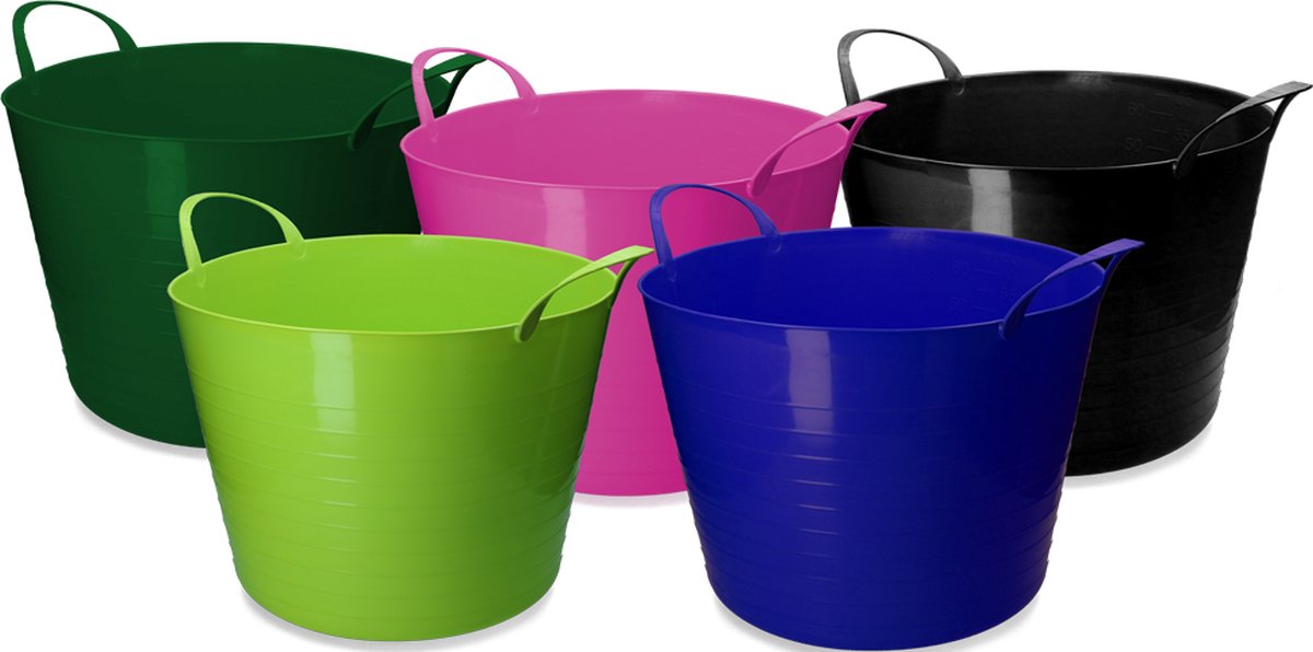 Emmer V-Trug Flexi groen 65 l
