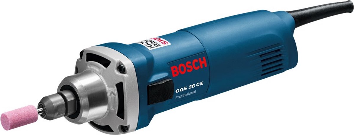 Bosch Professional Slijpmachine GGS 28 CE (KickBack Stop) (2 x steeksleutel SW 19 spaneenheid (spanmoer & spantang 6 mm))
