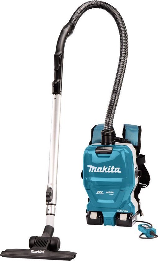 Makita DVC261TX22 Accu Rugstofzuiger voor Schoonmaak 2x18V 5.0Ah