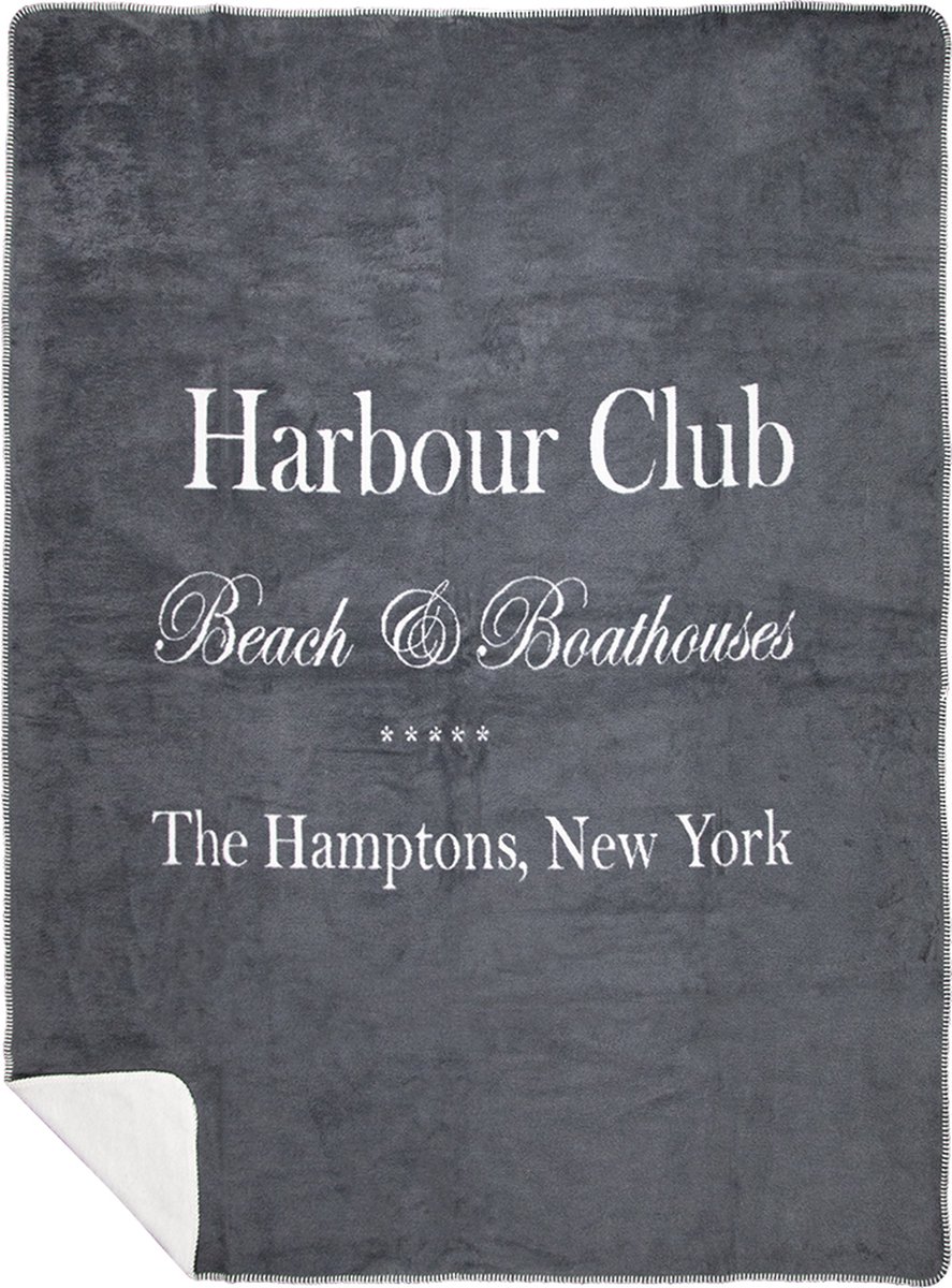 plaid harbour club grijs 150x200cm