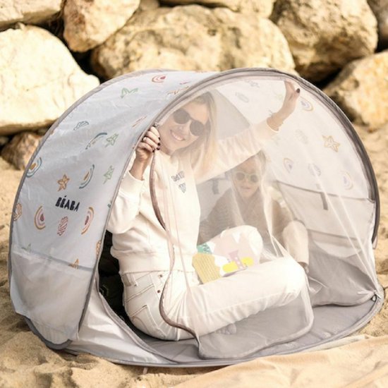 Béaba Breezy Strandtent Baby - Pop-up tent - UV bescherming - PFAS-vrij - Clay Earth - 120 x 120 x 85 cm van Béaba — afbeelding 3