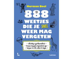 Omslag van 888 weetjes die je snel weer mag vergeten