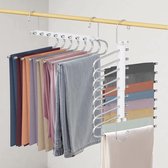 SONGMICS CRI004-20 20 stuks metalen kleerhangers broekhanger 5 mm, zwart, 38 cm