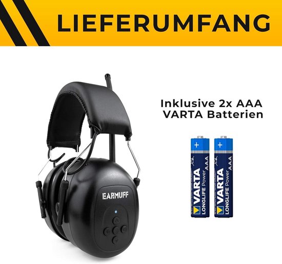 EARMUFF Gehoorbescherming met DAB & FM 31 dB EARMUFF Gehoorbescherming met DAB & FM 31 dB