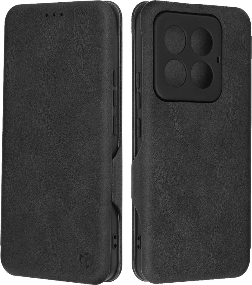 Techsuit Safe+ Book Wallet Case hoesje voor Xiaomi 14 Pro - Zwart