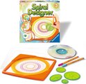 Ravensburger Spiral Designer speelgoed met tekenplaten, tandwielen, stiften en papier.