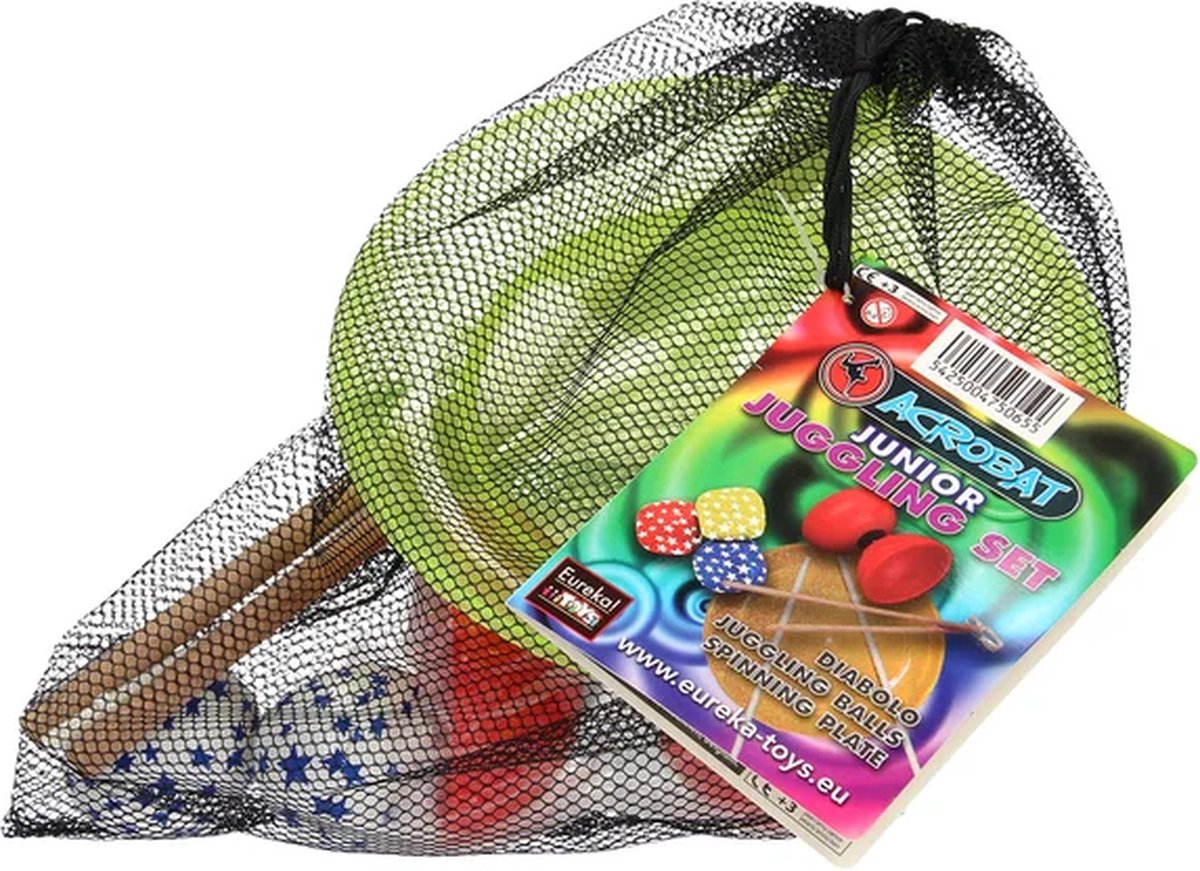 Acrobat Jongleerset Junior 3-delig - Diabolo, Jongleerbord, Jongleerballen — cadeau in Spellen & Speelgoed - foto 8