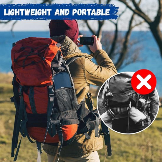 Opblaasbare slaapmat met ingebouwde voetpomp - Compact en waterdicht - Campingluchtmatras voor outdooractiviteiten - Kamperen, backpacken, wandelen, reizen van Merkloos — afbeelding 5