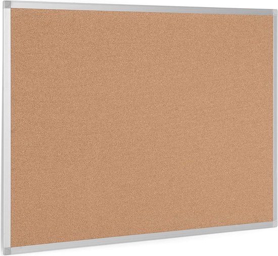 Bi-Office Maya Blauw Viltbord Met Aluminium Omlijsting, 90x60 cm