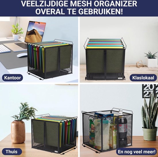 Muur File Organizer, Wall Mount Gemak, 32,5 x 30 x 10,5 cm, Opknoping