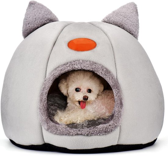 Amesor Kattenmand, kattenbed, kattenbedden voor binnen, met hangend speelgoed, afneembaar, wasbaar kattenmand, kattenbed voor binnen, kattenhuis voor katten en puppy's