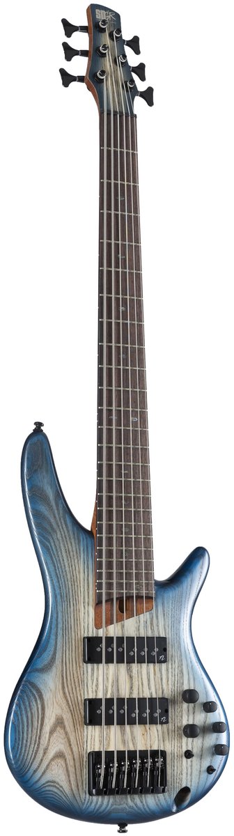 Ibanez SR606E Soundgear Cosmic Blue Starburst Flat 6-snarige elektrische basgitaar