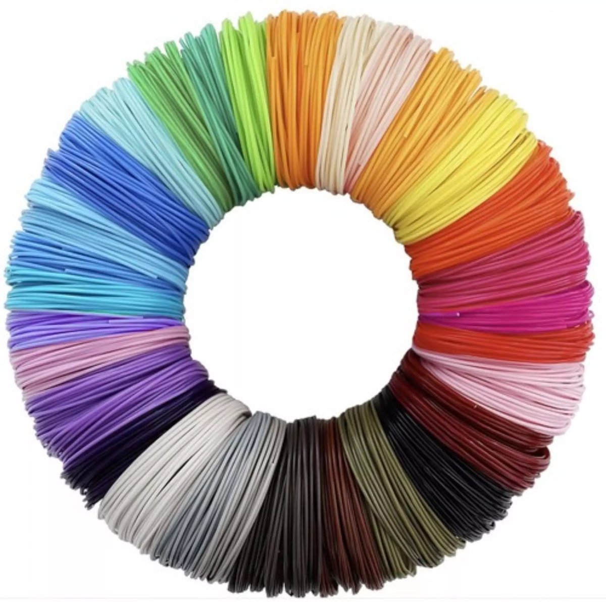 Maaleo Kruzzel PLA 3D Filamenten Set - 300m Kleurrijk en Milieuvriendelijk Filament - 20 Kleuren