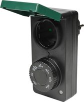 Benson Tijdschakelaar voor buiten - spatwaterdicht - dag/nacht sensor - energiezuinig - 230V - 8A - 1800W
