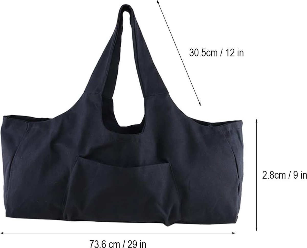 Sac De Transport Pour Tapis De Yoga – Compartiment Humide, Léger, Imperméable – Idéal Sport, Voyage, Salle