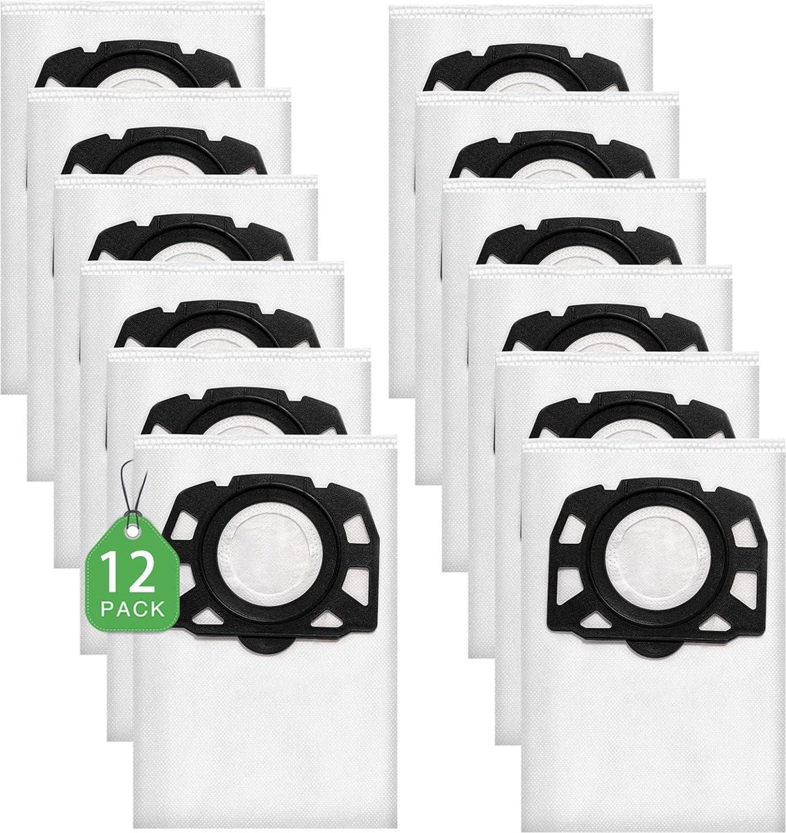 KEEPOW 6 Pack Kfi 357 Staubsaugerbeutel für Kärcher nass trockensauger WD 2 Plus, WD