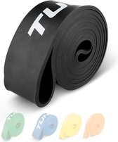 Tunturi Power Band - Weerstandsband 25 tot 65 kg – Pull up Resistance Band - Fitness Elastiek – 104 cm - Incl Trainingsapp - Zwart