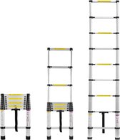 Telescopische Ladder - Uitschuif Ladder tot 260cm - Telescopische Ladder Loft Close - Inklapbaar