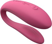 We-Vibe Sync Lite-vibrator voor stellen – C-vorm vibrator – Draagbaar trillend seksspeeltje voor stellen – Vibraties delen – Oplaadbaar - Roze